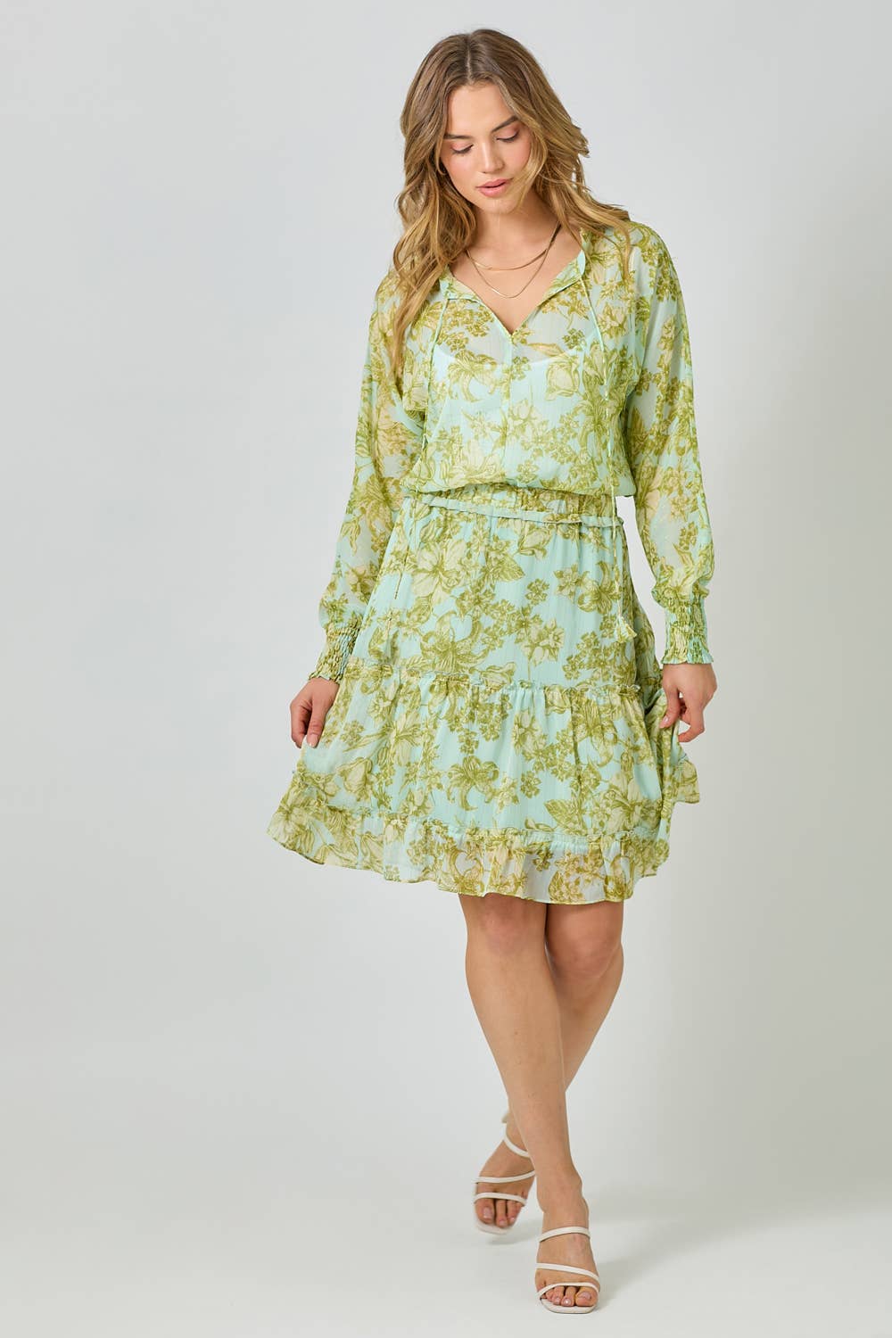 Tiered Chiffon Skirt