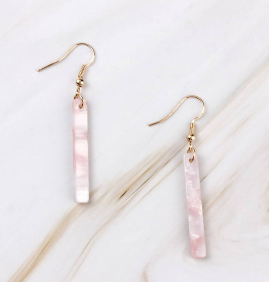 Tortoise Shell Marble Earrings