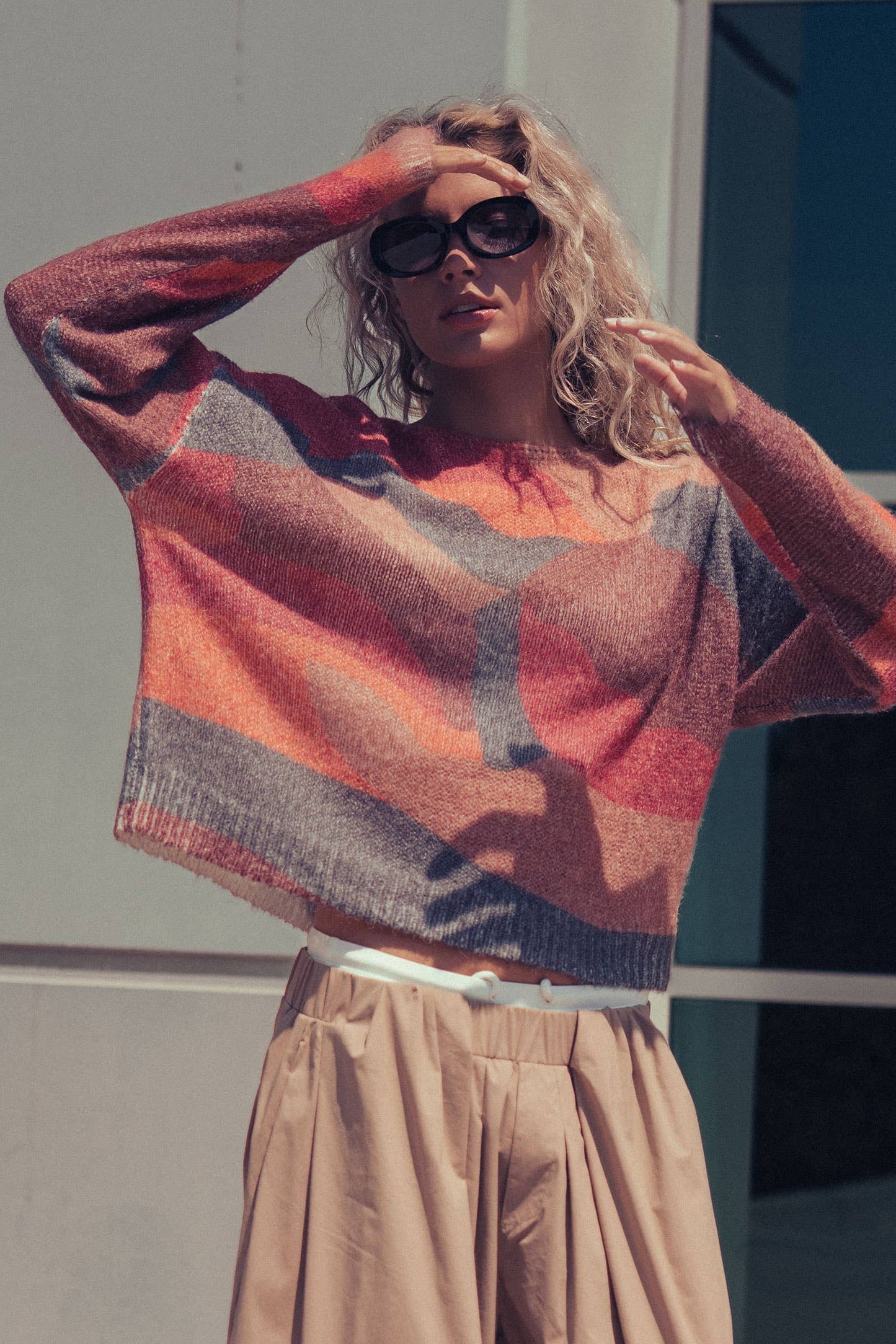 Abstract Knit Sweater