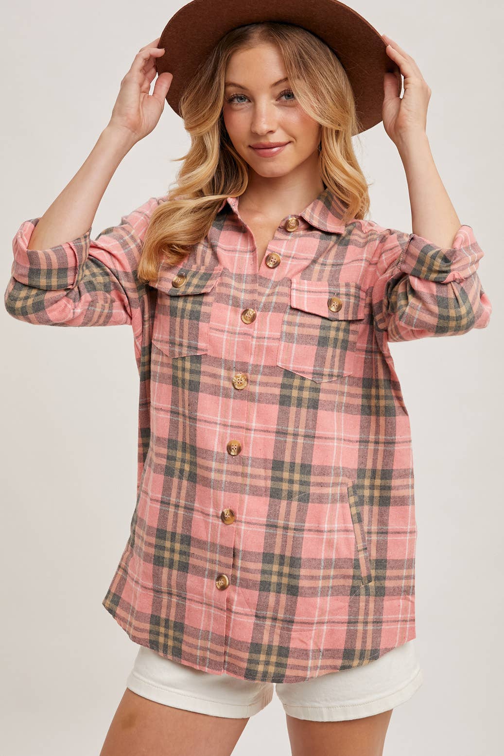 FLANNEL PLAID SHACKET