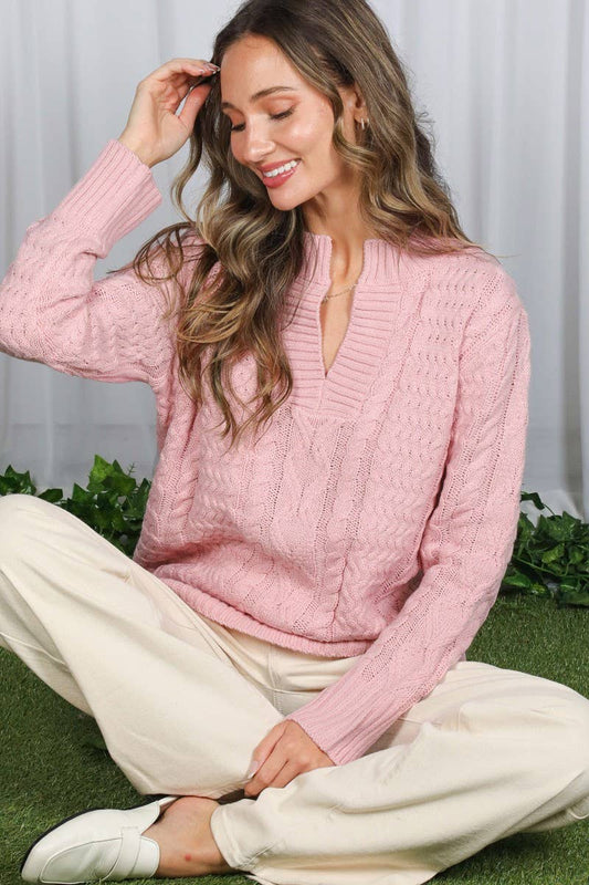 Casual Cable Knitted Sweater