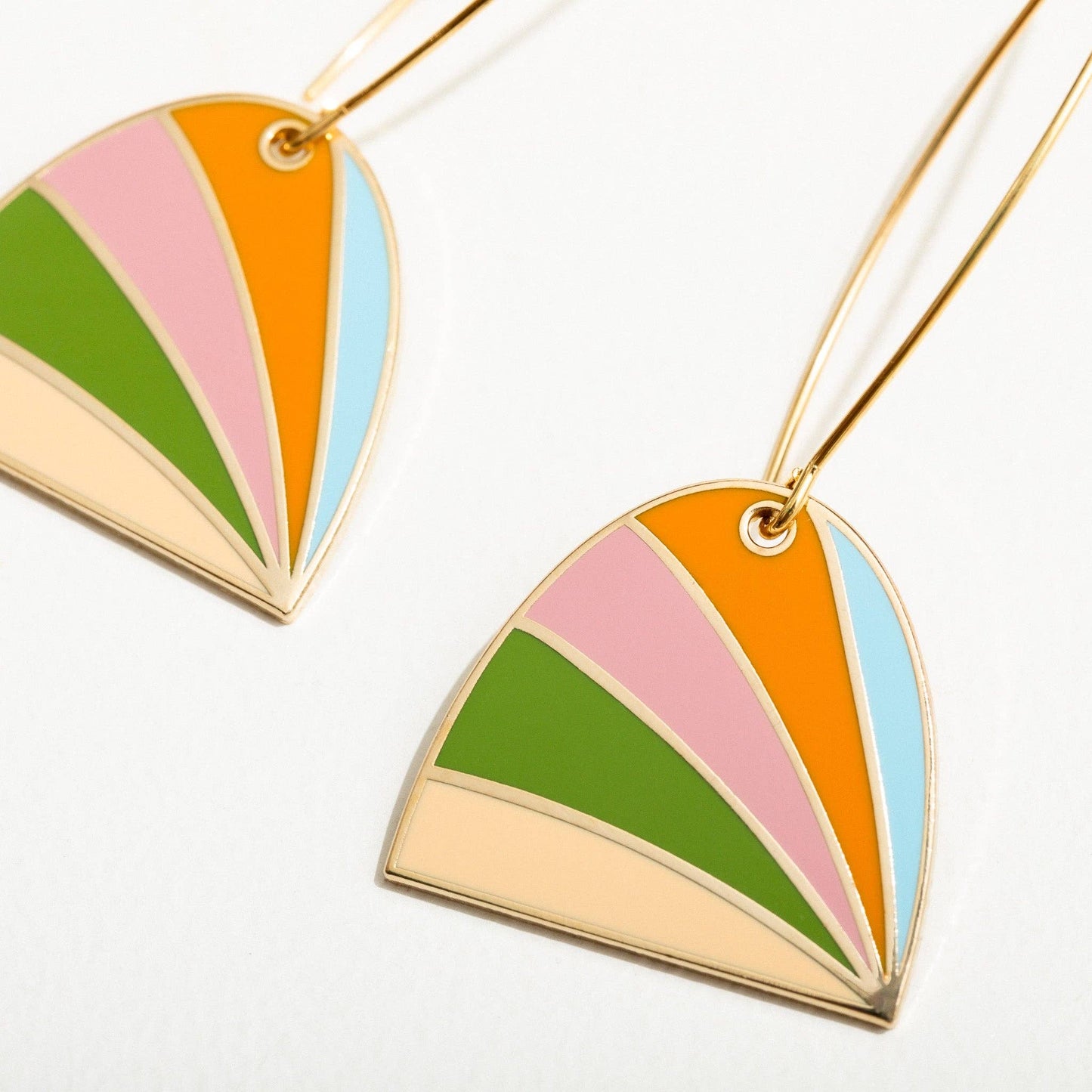 Zora Enamel Dangle Earrings