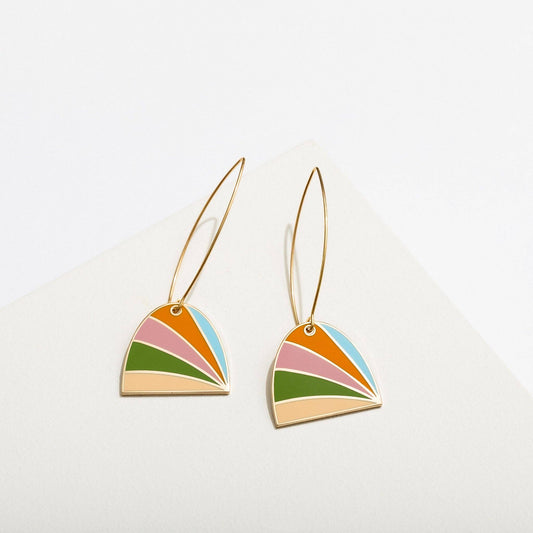 Zora Enamel Dangle Earrings