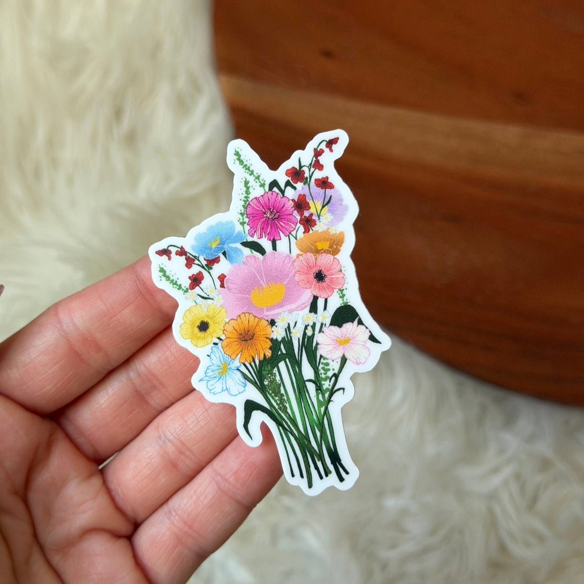 Wildflower Bouquet Flower Sticker