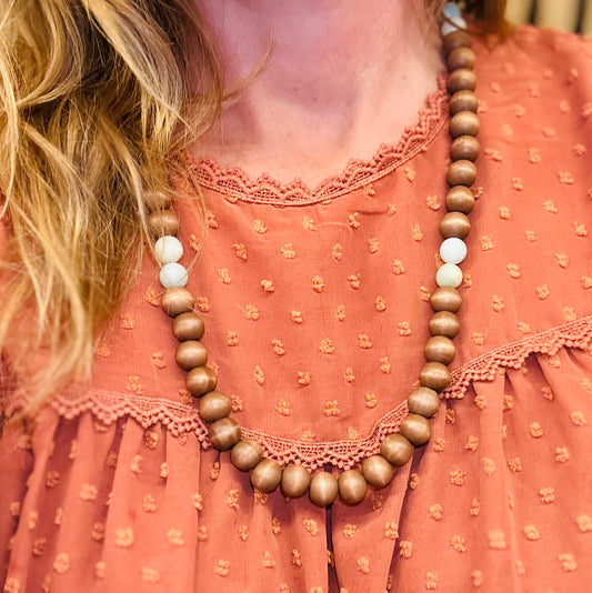 Wood Bead Necklace
