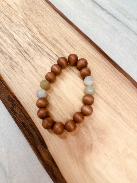 Wood Bead Bracelet