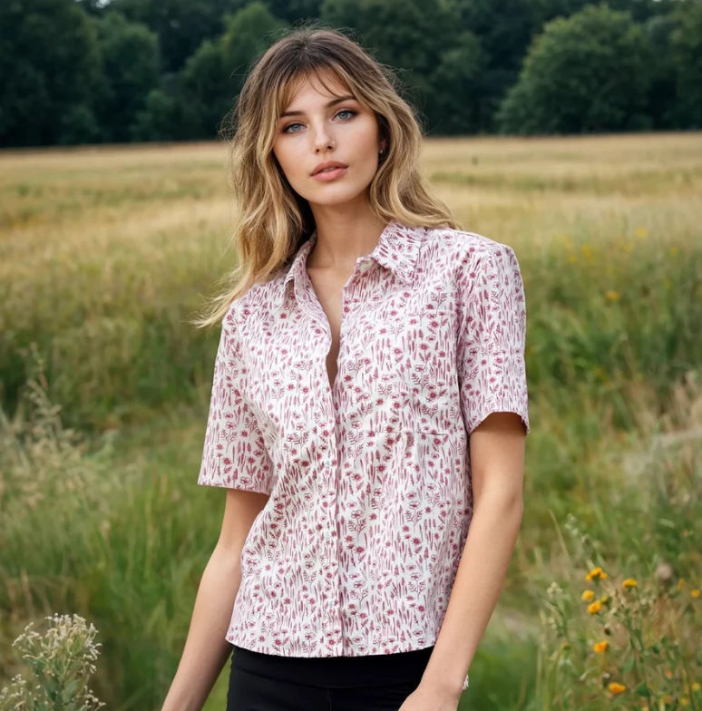 Wildflowers Camp Shirt