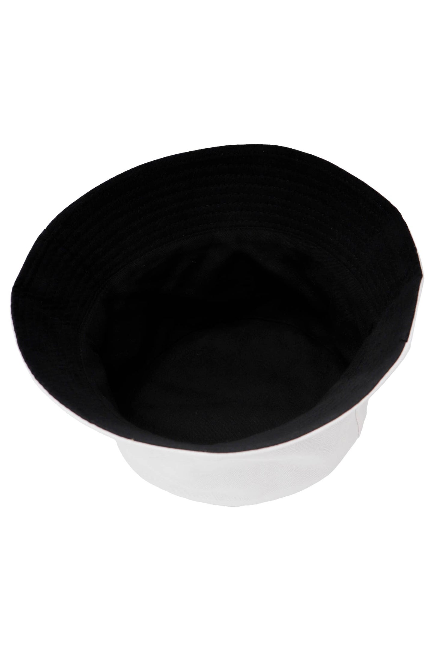 Solid Reversible Black Bottom Cotton Bucket Hat