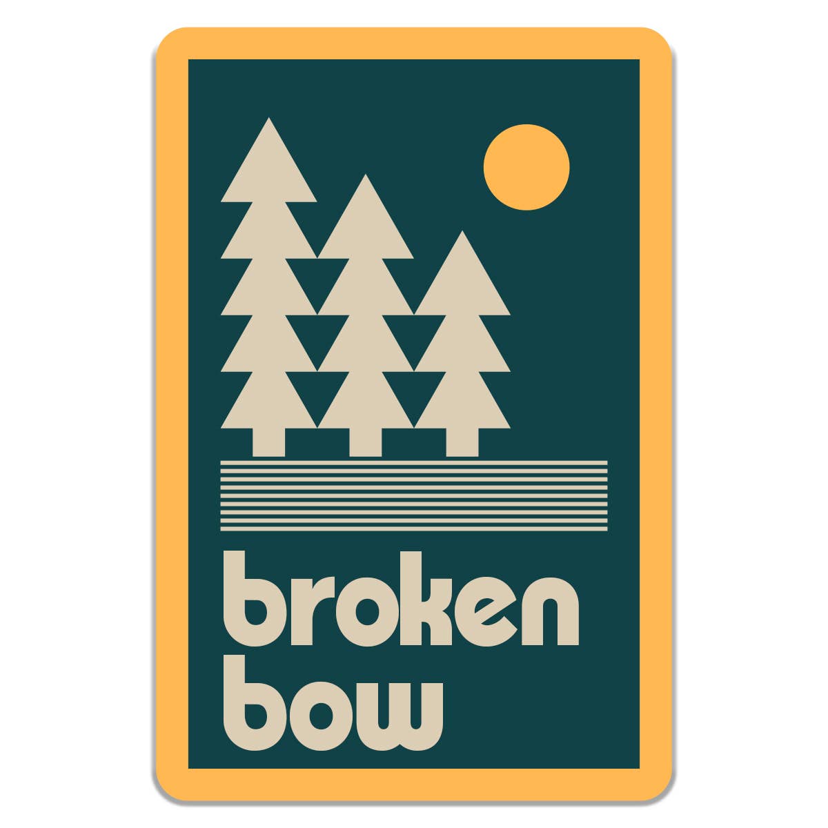 Custom Forest Sticker Pine Tree Travel Souvenir Decal