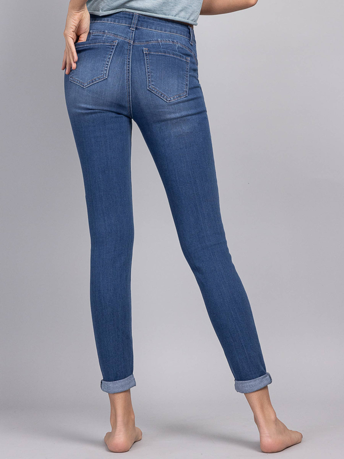 Push Up Ankle Skinny Jeans