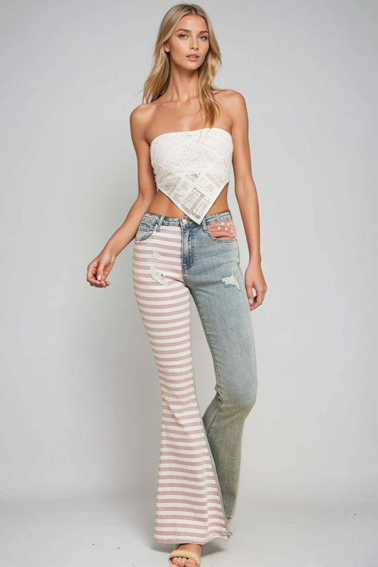 Flag Bellbottom Jeans