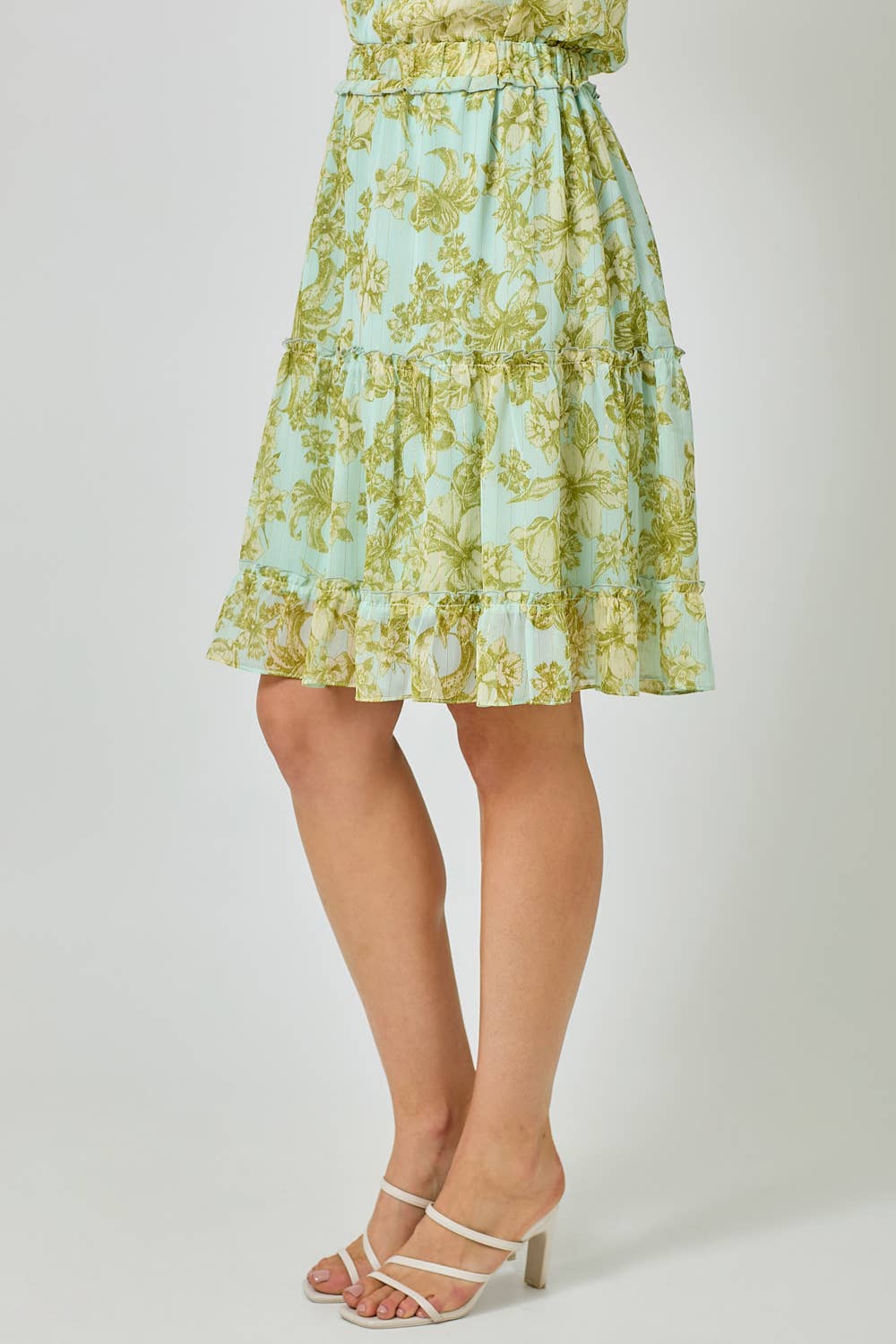 Tiered Chiffon Skirt