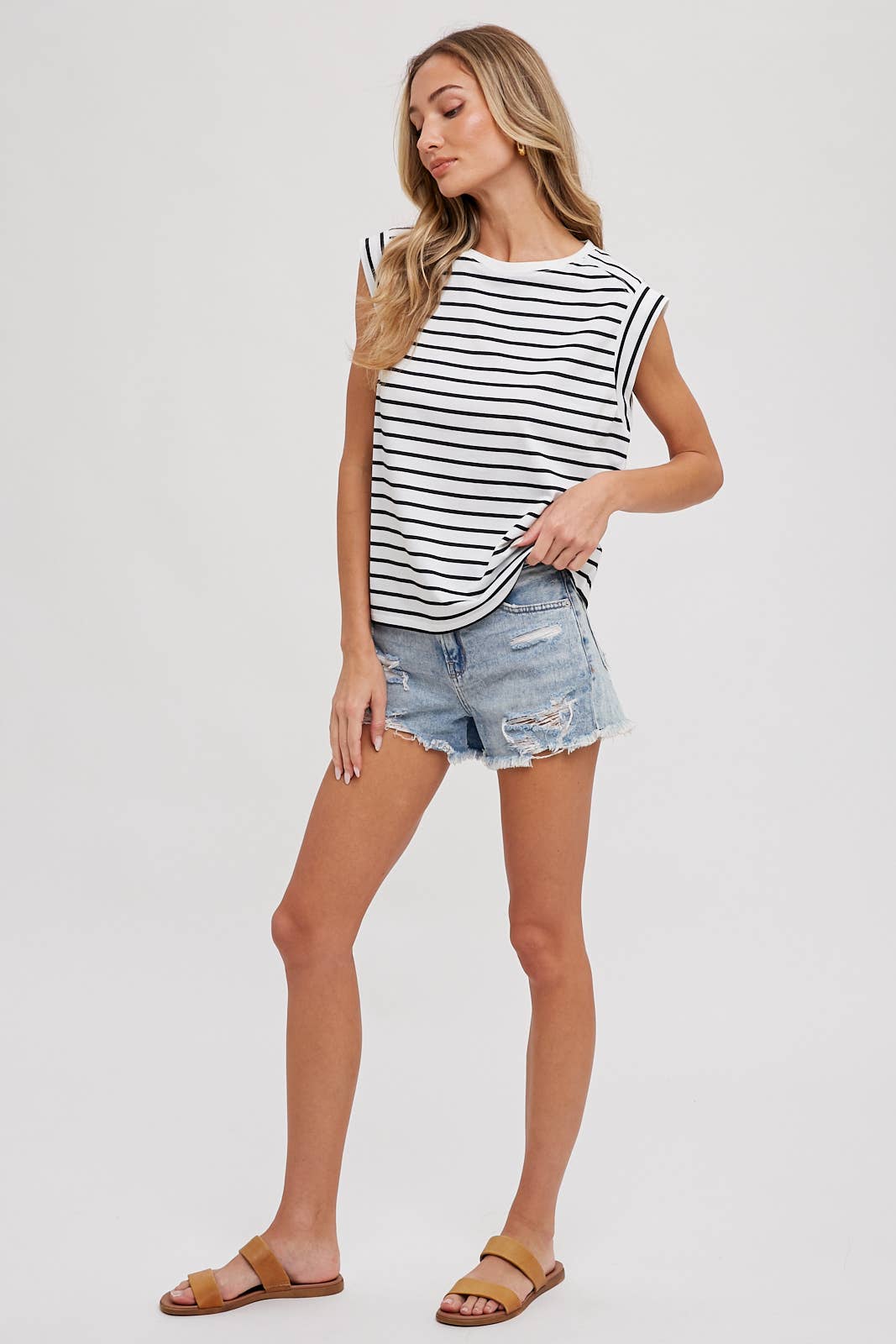 Striped Muscle Tee