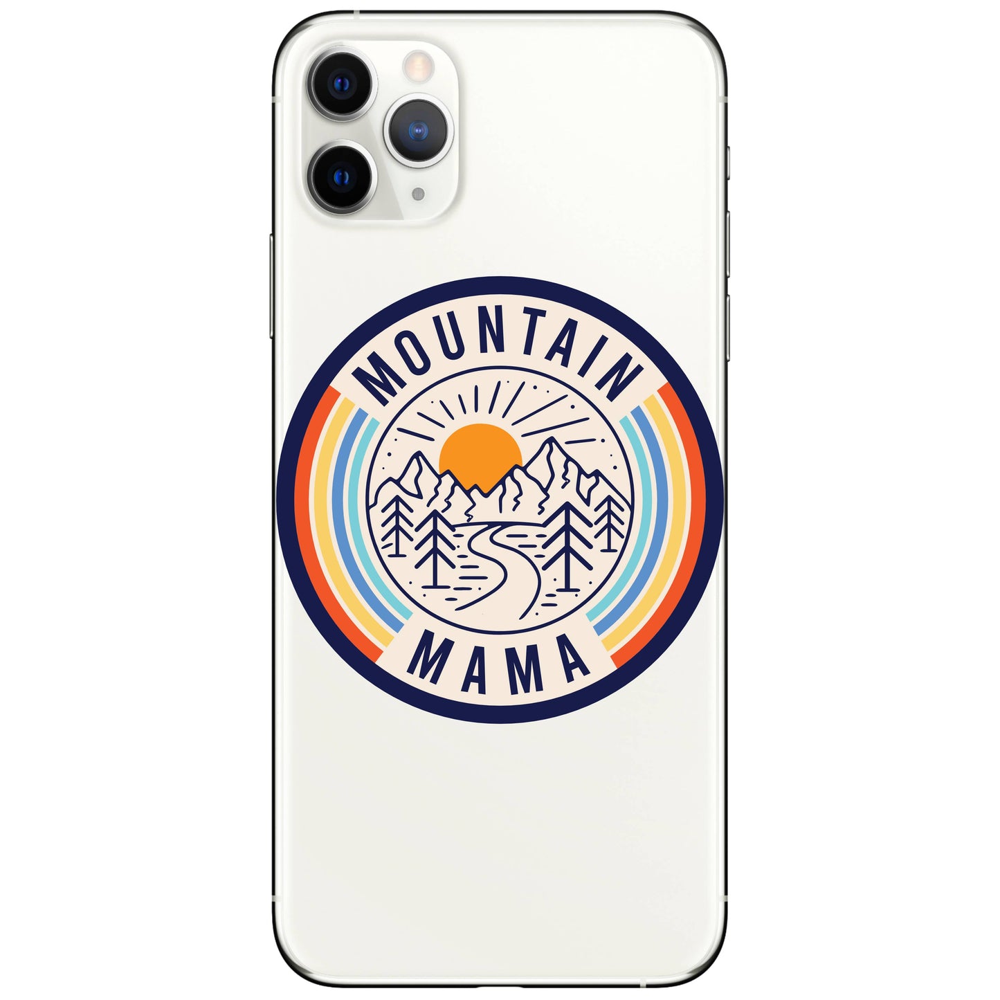 Forest Trees Mountain Mama High Quality Vinyl Sticker