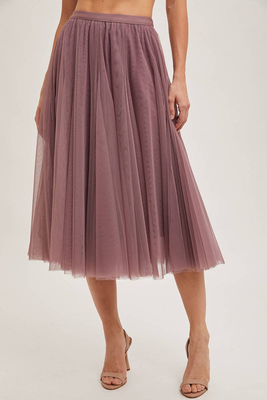 Tulle Midi Skirt