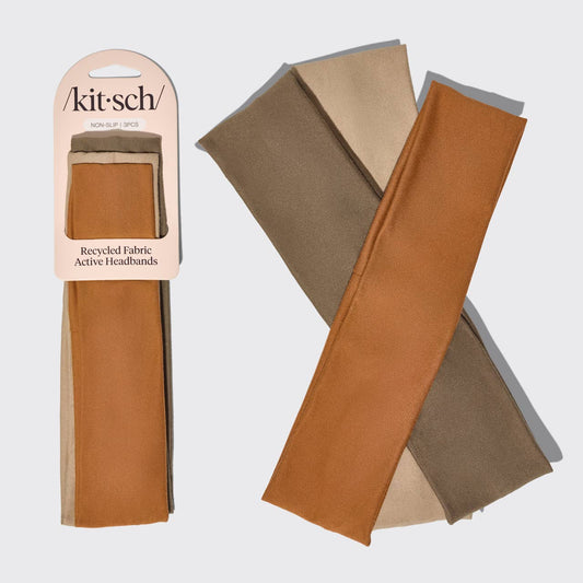 Recycled Fabric Active Headbands 3pc Set- Sedona