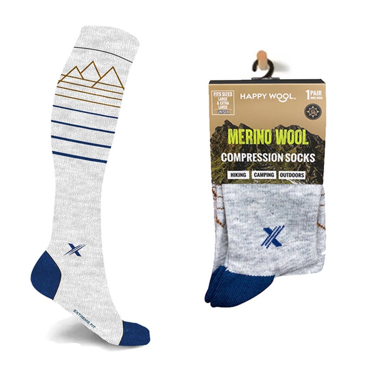MERINO WOOL SOCKS - HIKING, CAMPING, SNOW