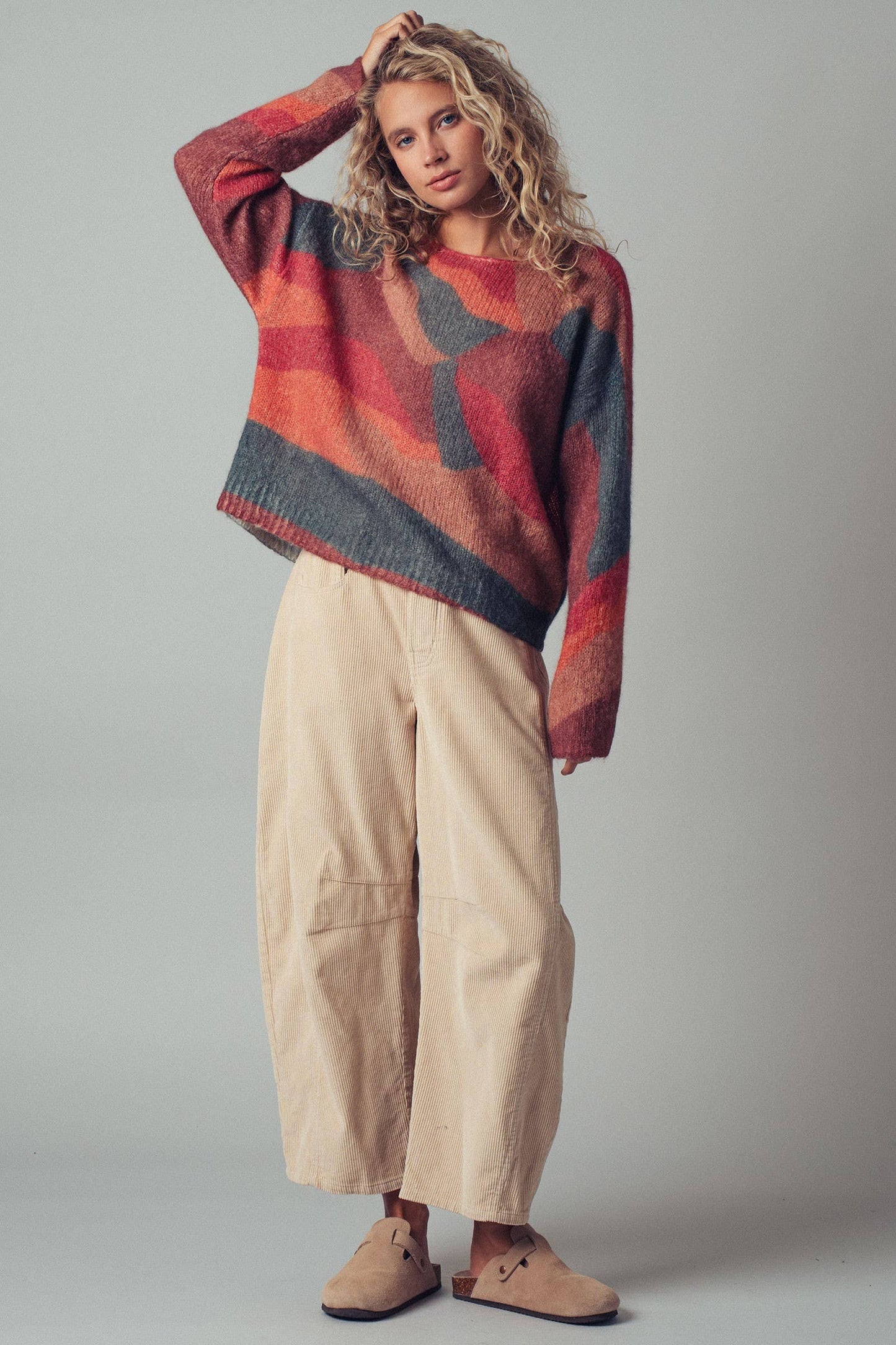 Abstract Knit Sweater