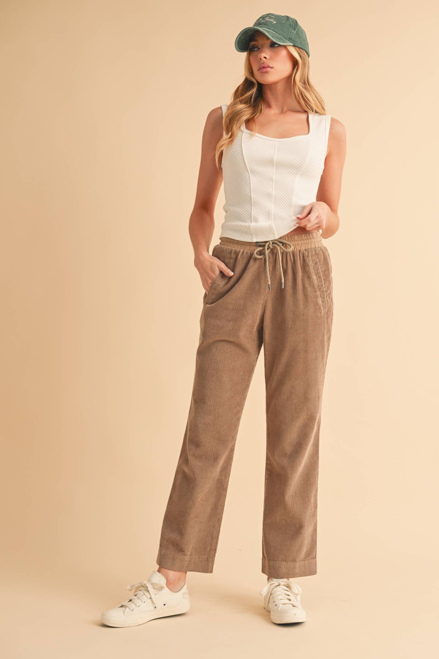 Corduroy Drawstring Pants
