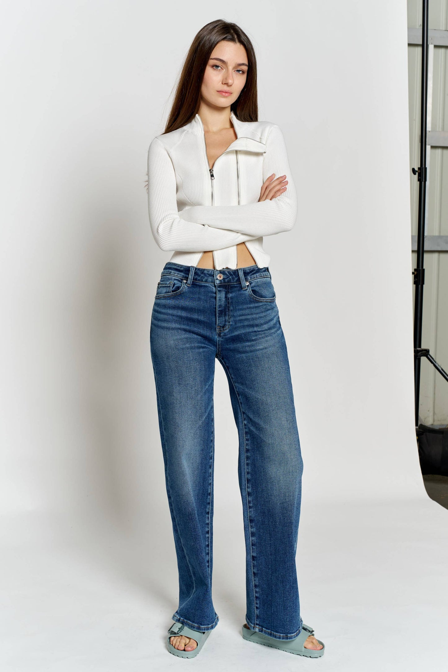 OPEN PACK High Rise Wide Leg Jeans WEP3744