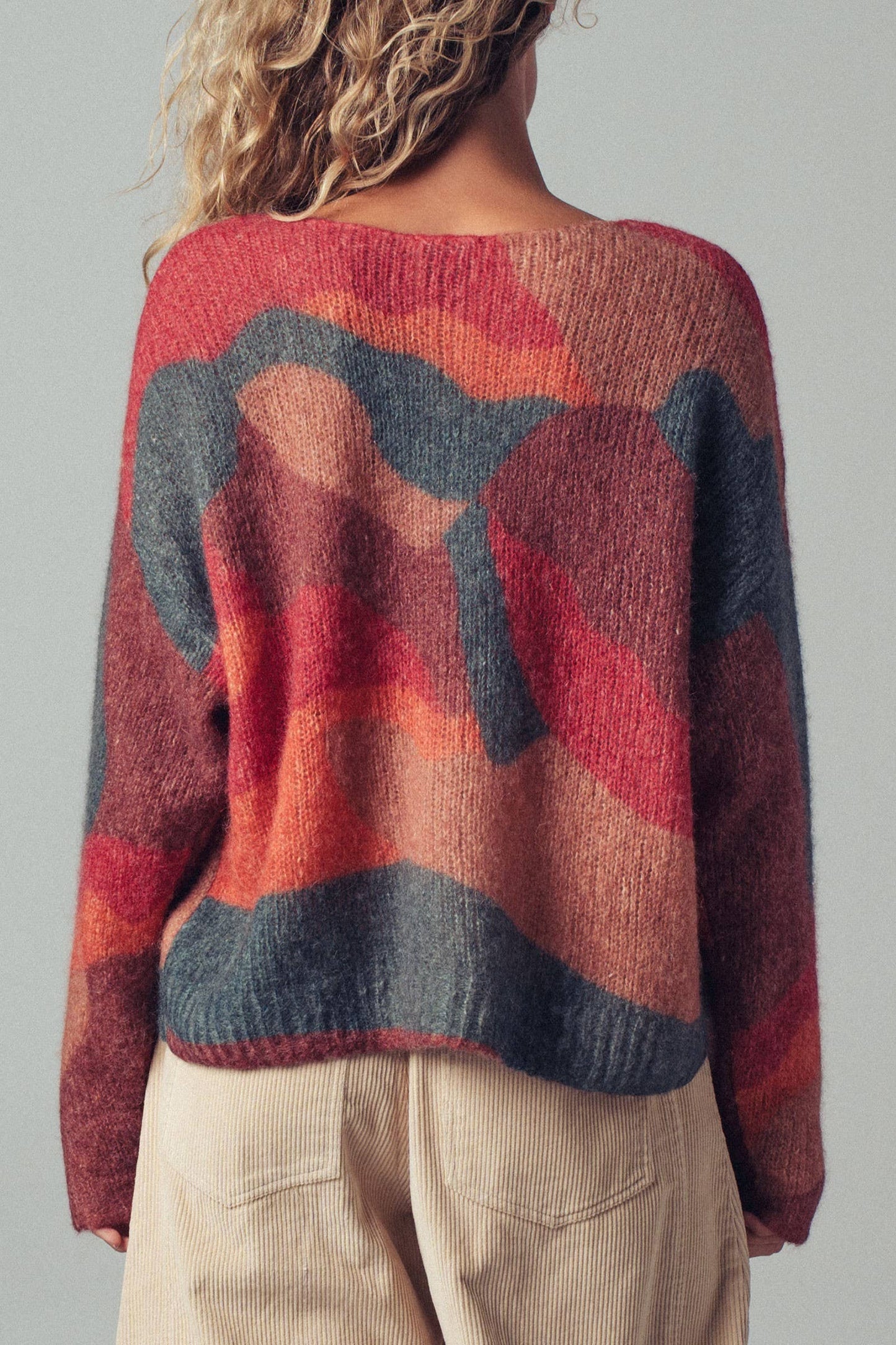 Abstract Knit Sweater