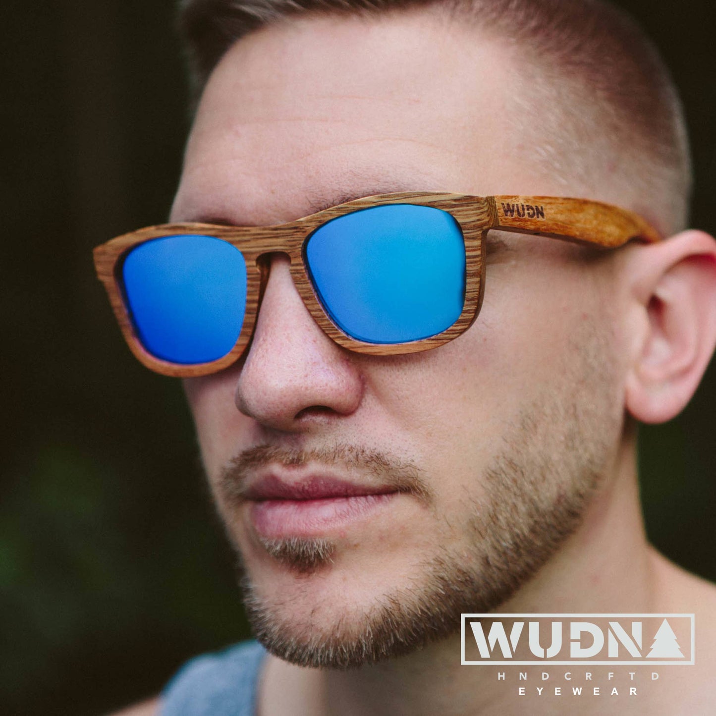 Real Zebra All Wood Jacks Sunglasses by WUDN