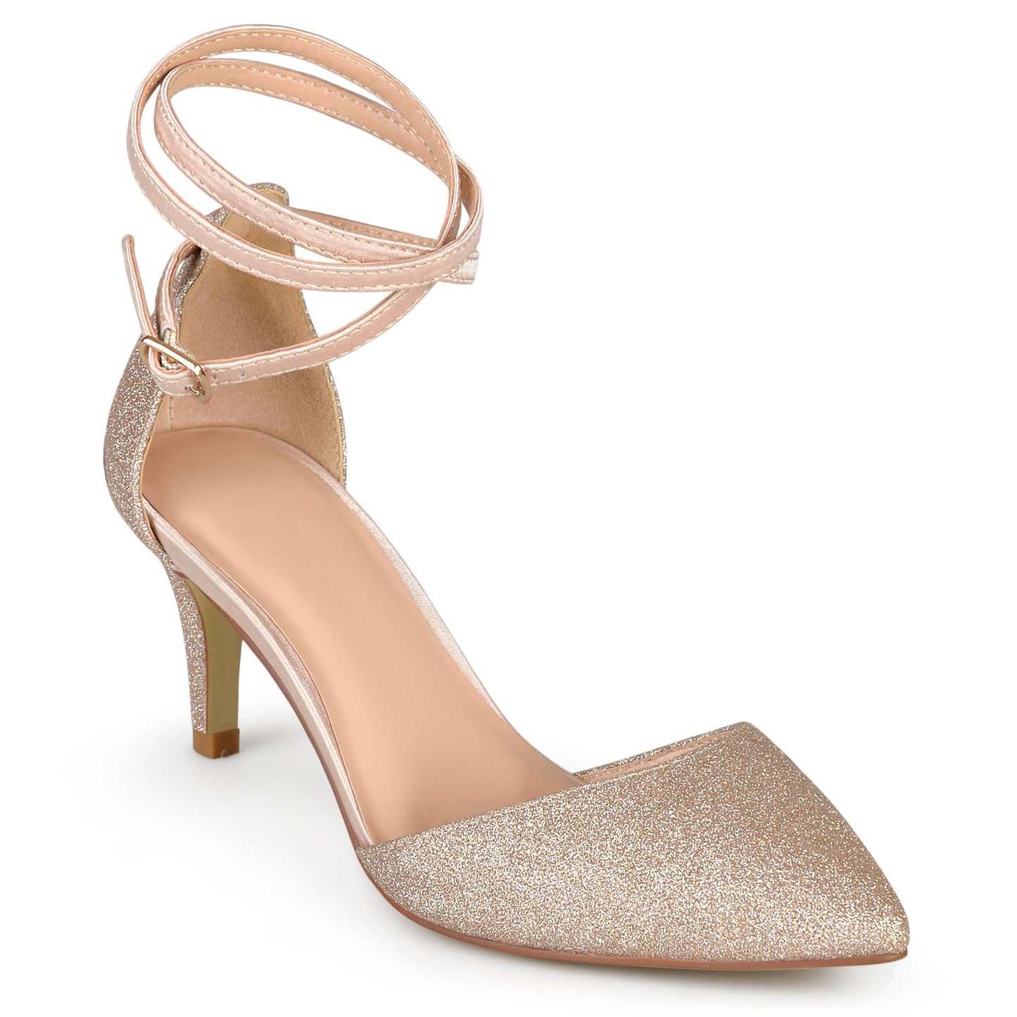 Luela Pump - Black and Rose Gold