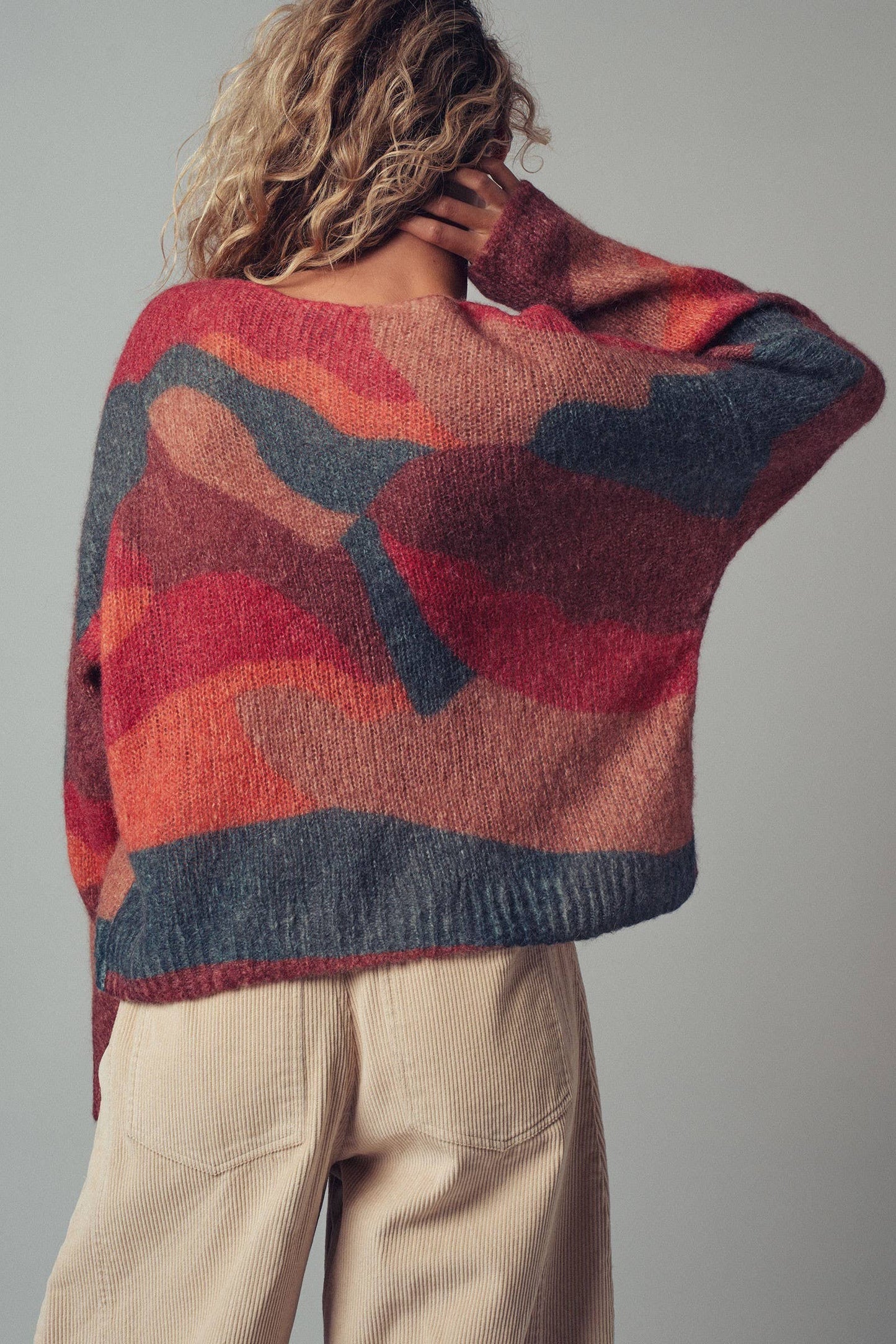Abstract Knit Sweater