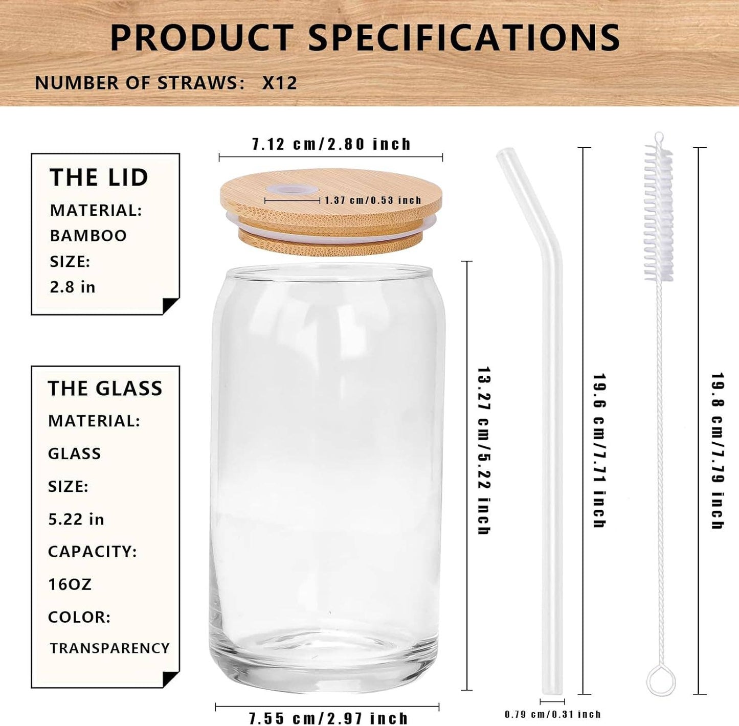 Mountain Etched Glass, 16oz
