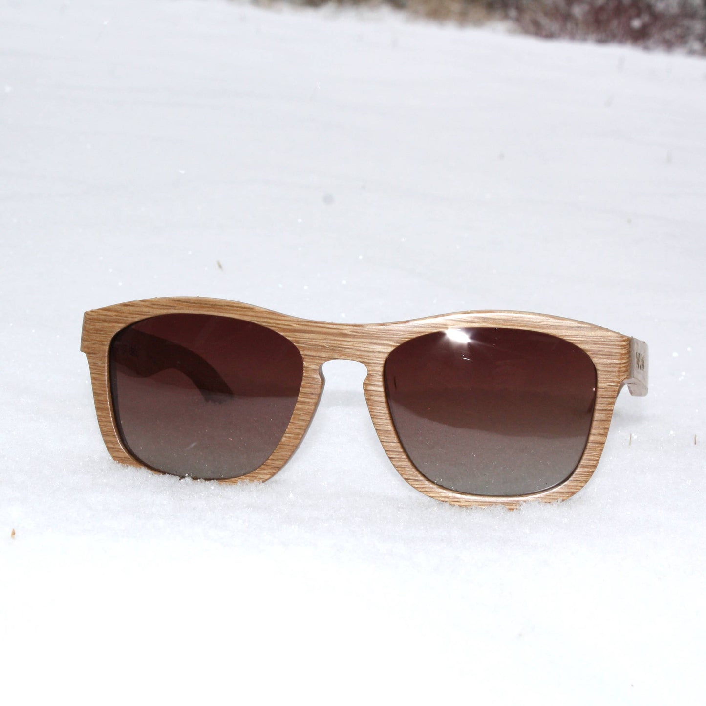 Real Zebra All Wood Jacks Sunglasses by WUDN