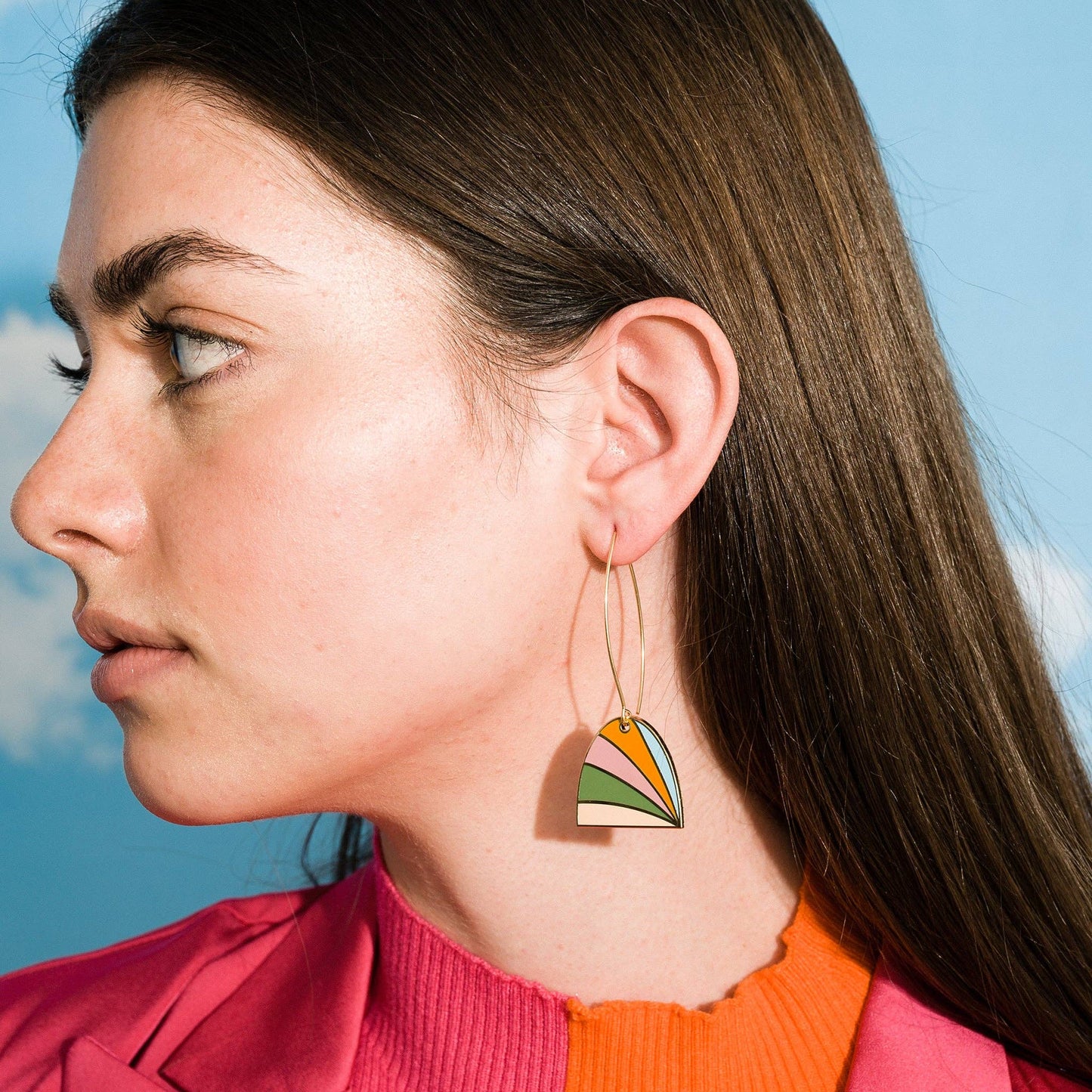 Zora Enamel Dangle Earrings