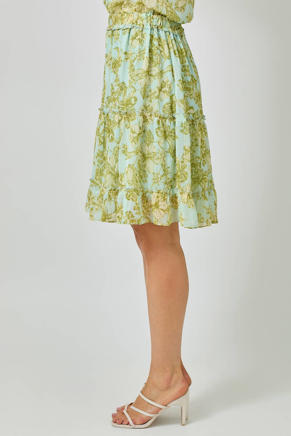 Tiered Chiffon Skirt
