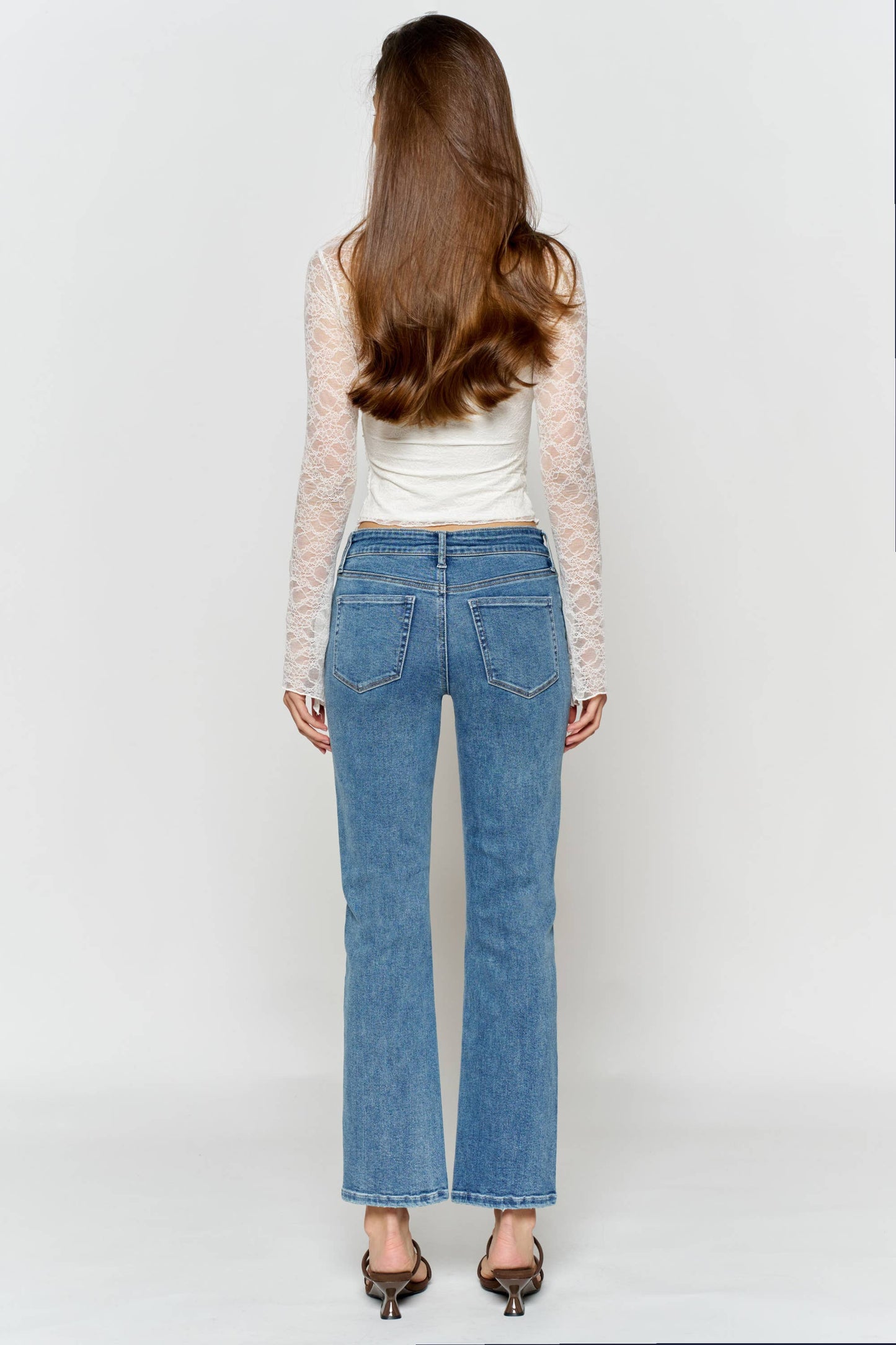 OPEN PACK High Rise Straight Jeans WEP3733