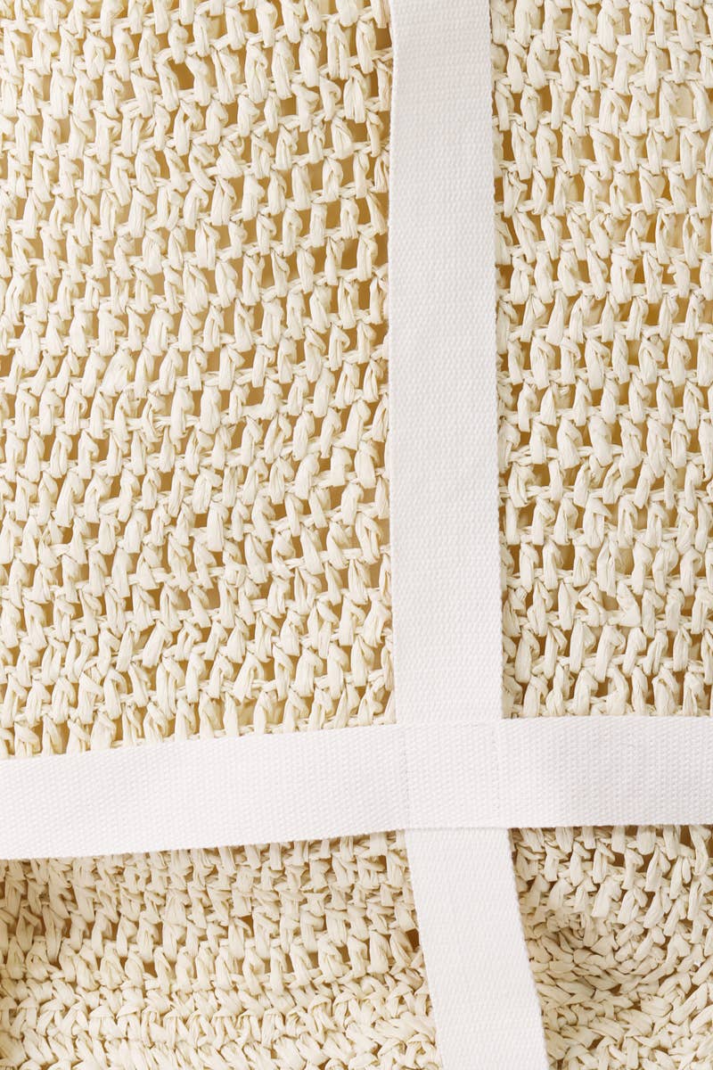 Straw Braided Hat Holder Tote Bag