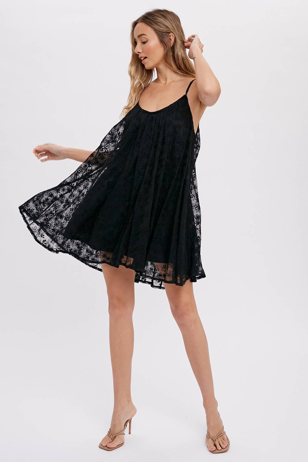 Lace Cami Shift Dress