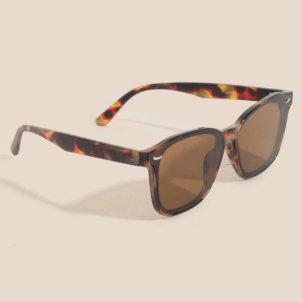 Classic Square Lens Sunglasses Set