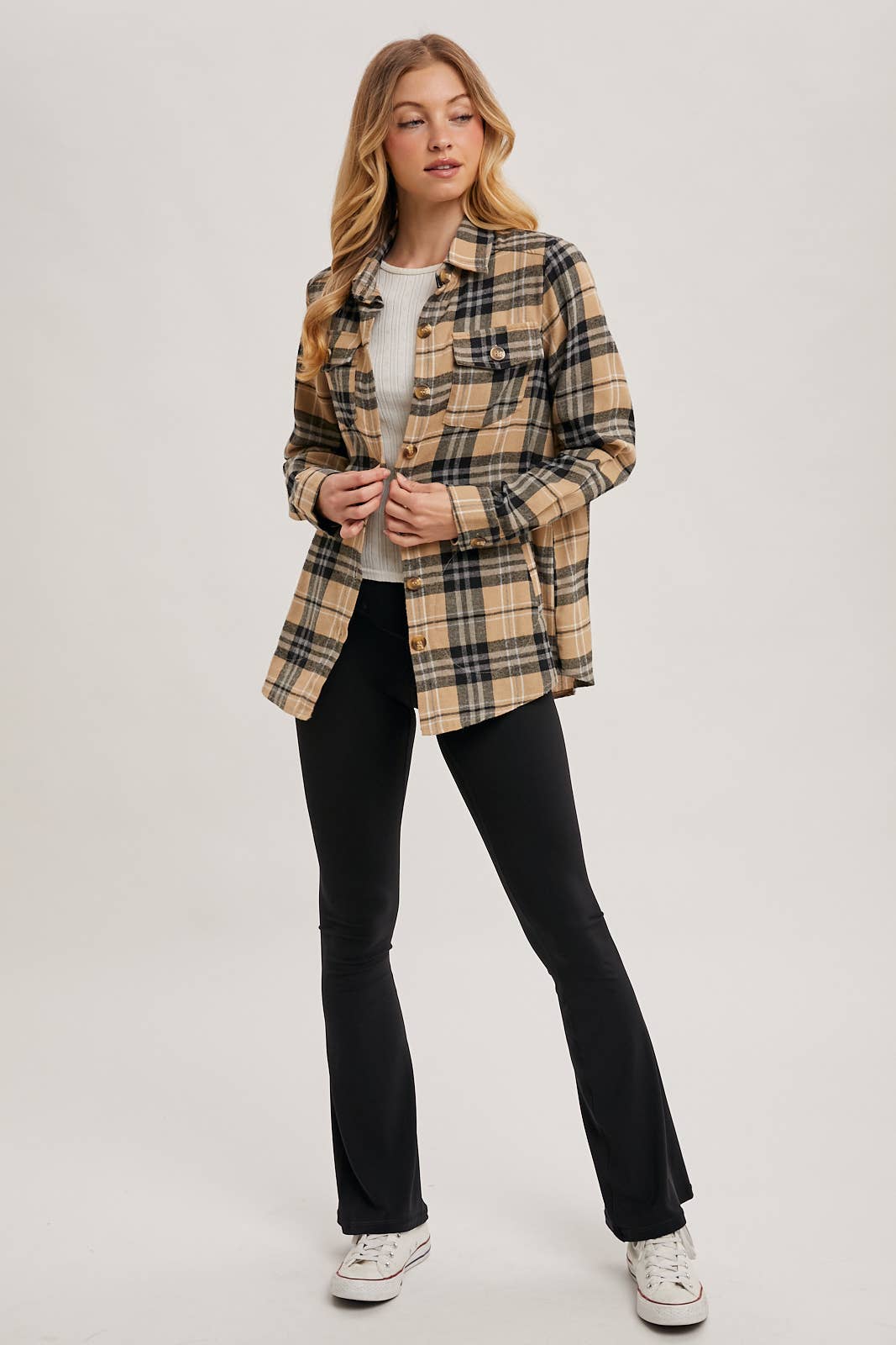 FLANNEL PLAID SHACKET