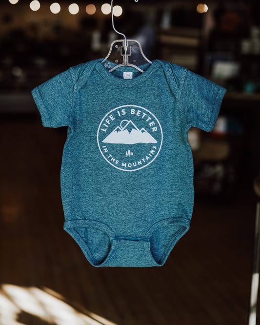 Life is Better in the Mountains Onesie