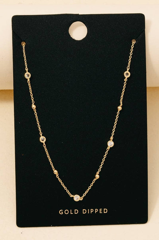 Gold Dipped Charms Necklace