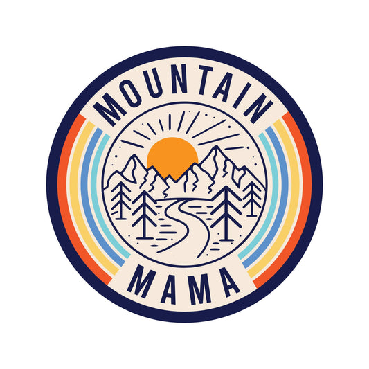 Forest Trees Mountain Mama High Quality Vinyl Sticker
