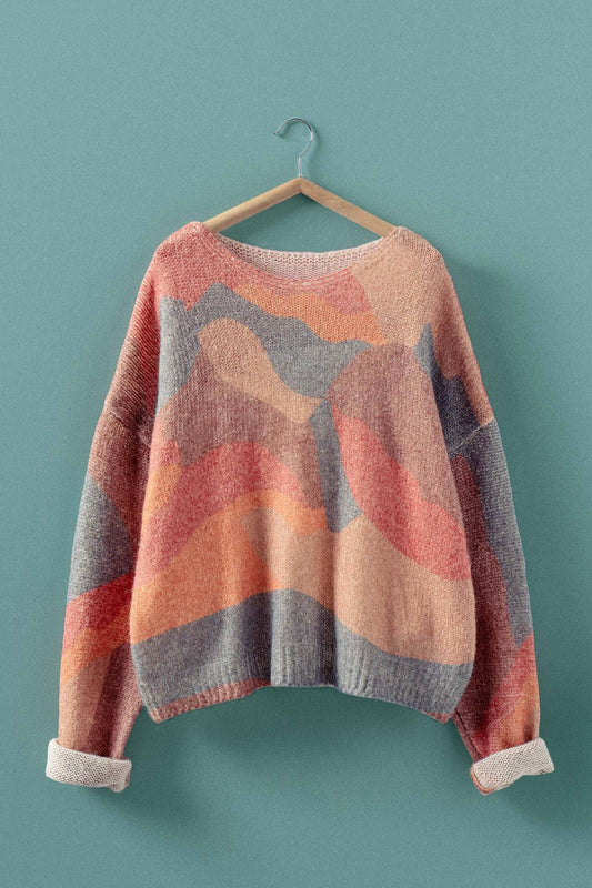 Abstract Knit Sweater