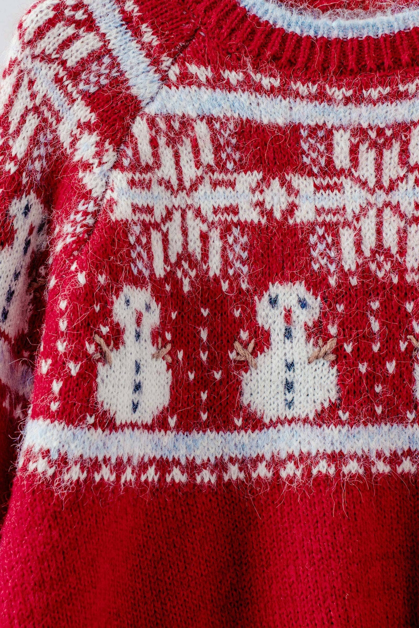 Snowman Wool Blend Sweater