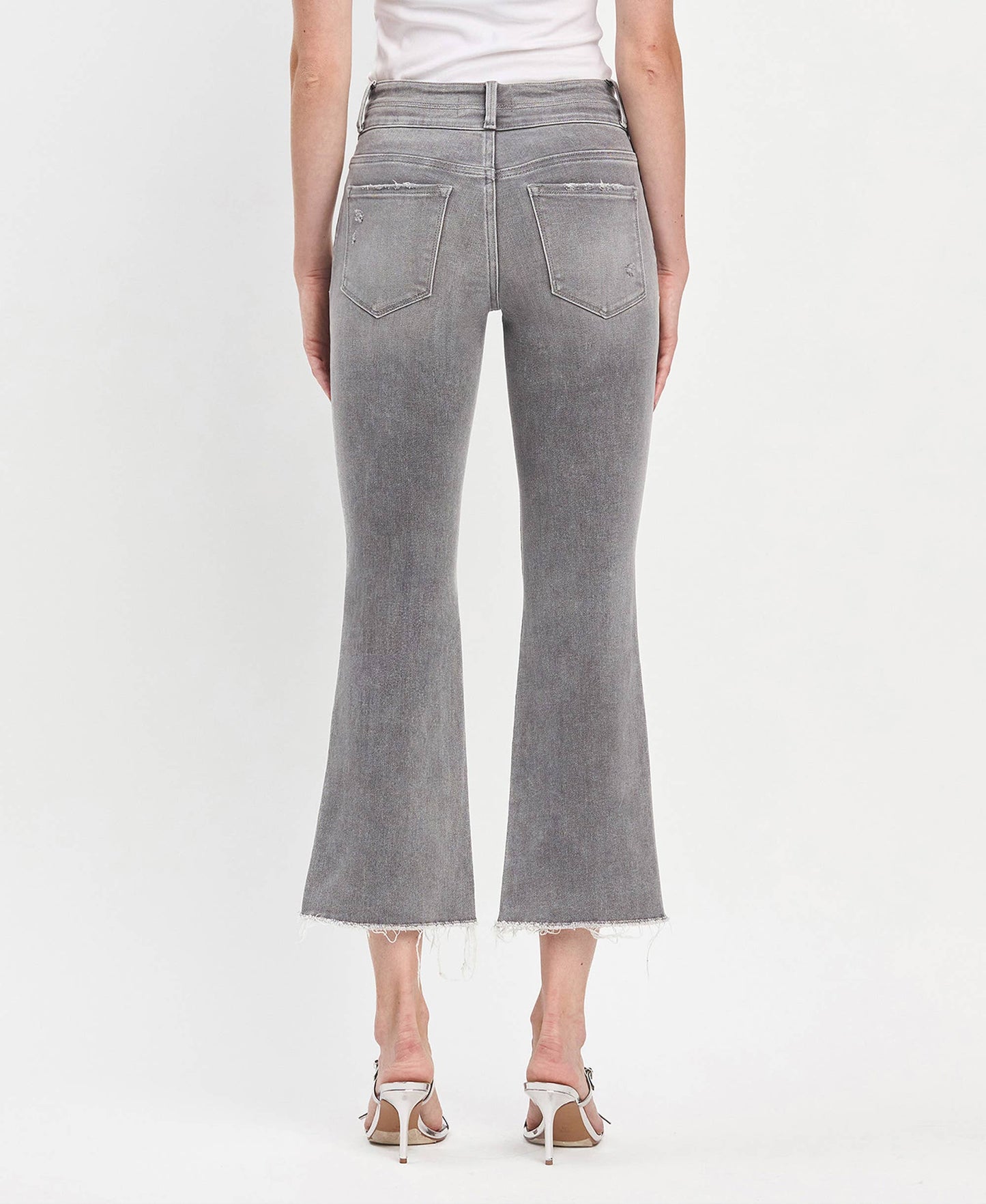 High Rise Bootcut Cropped Jeans
