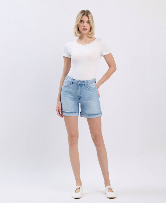 Super High Rise Cuffed Shorts