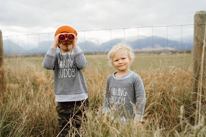 “Hiking Buddy” Long Sleeve w/ Elbow Patches