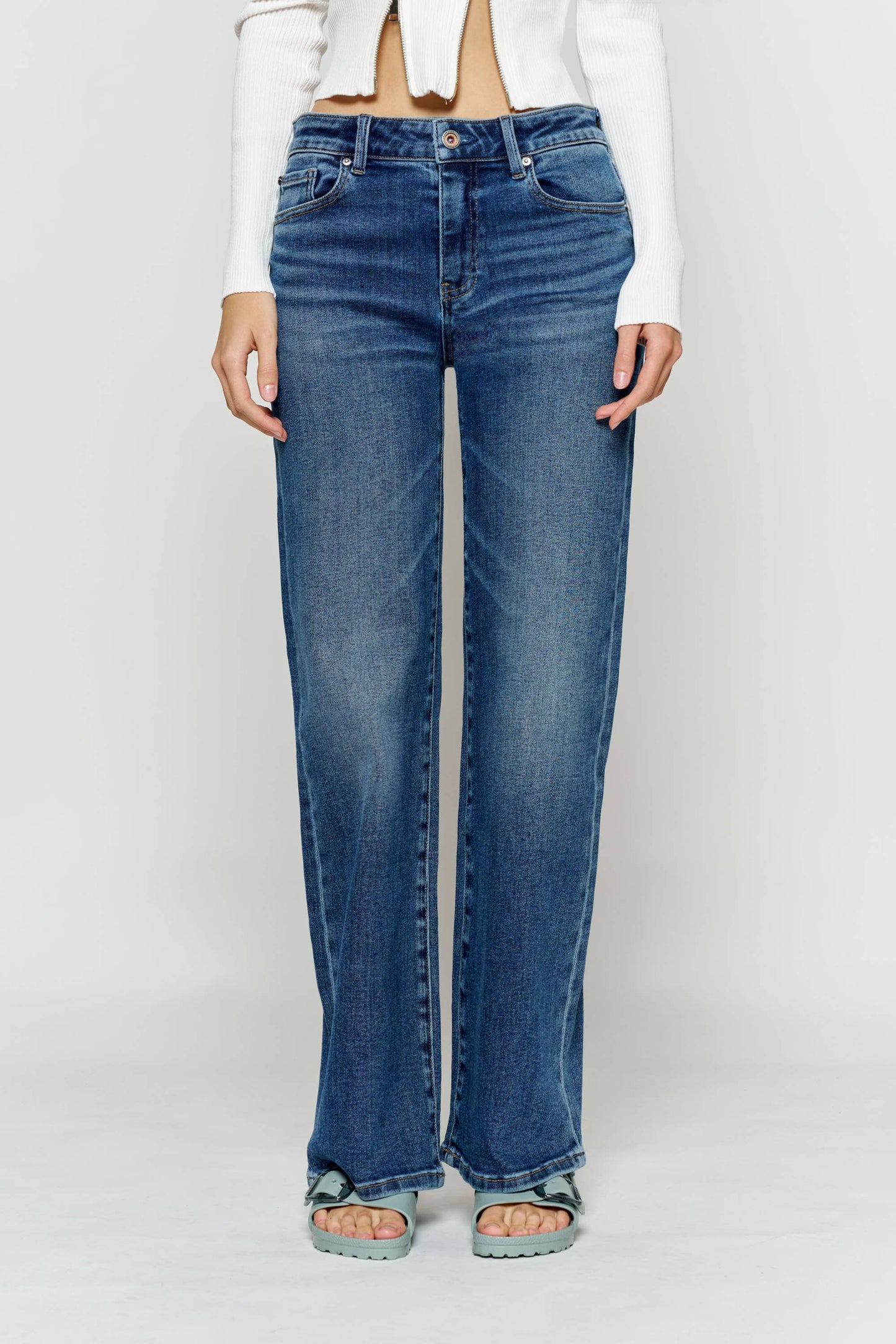 OPEN PACK High Rise Wide Leg Jeans WEP3744