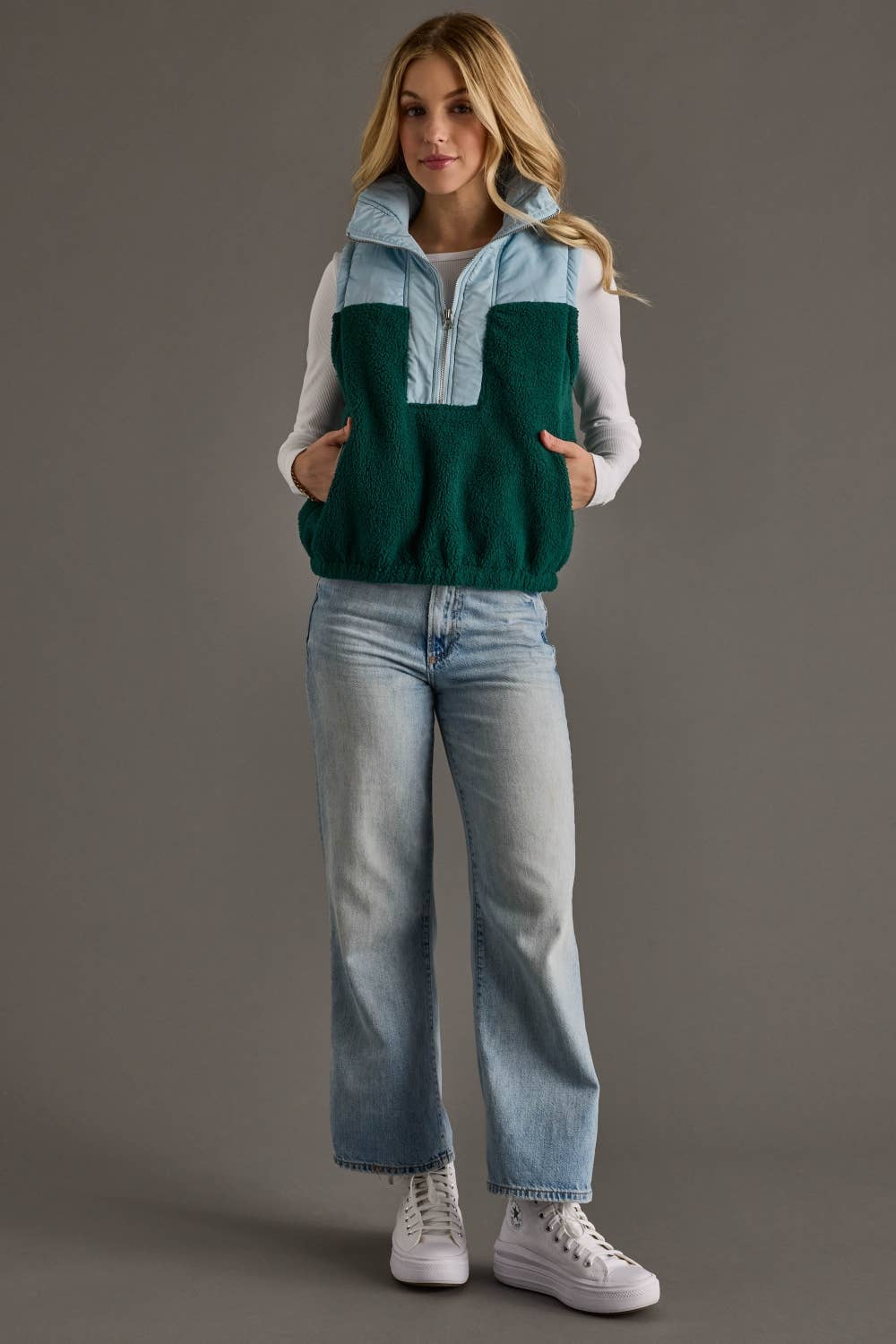 Retro Ridge Puffer Vest