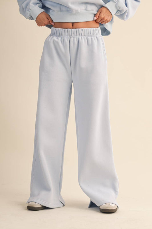 Fleece Wide Leg Sweatpants