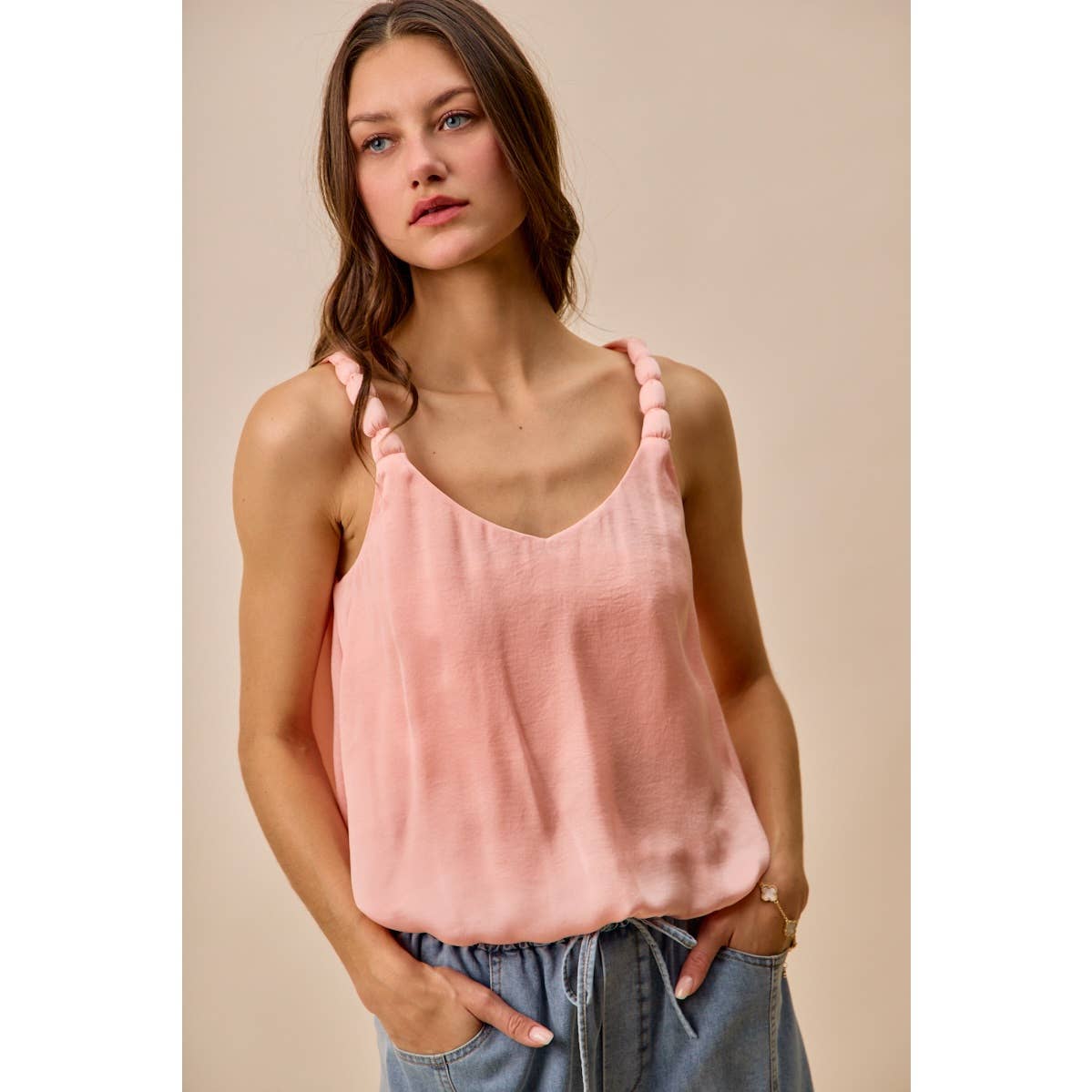 Bubble Hem Tank Top