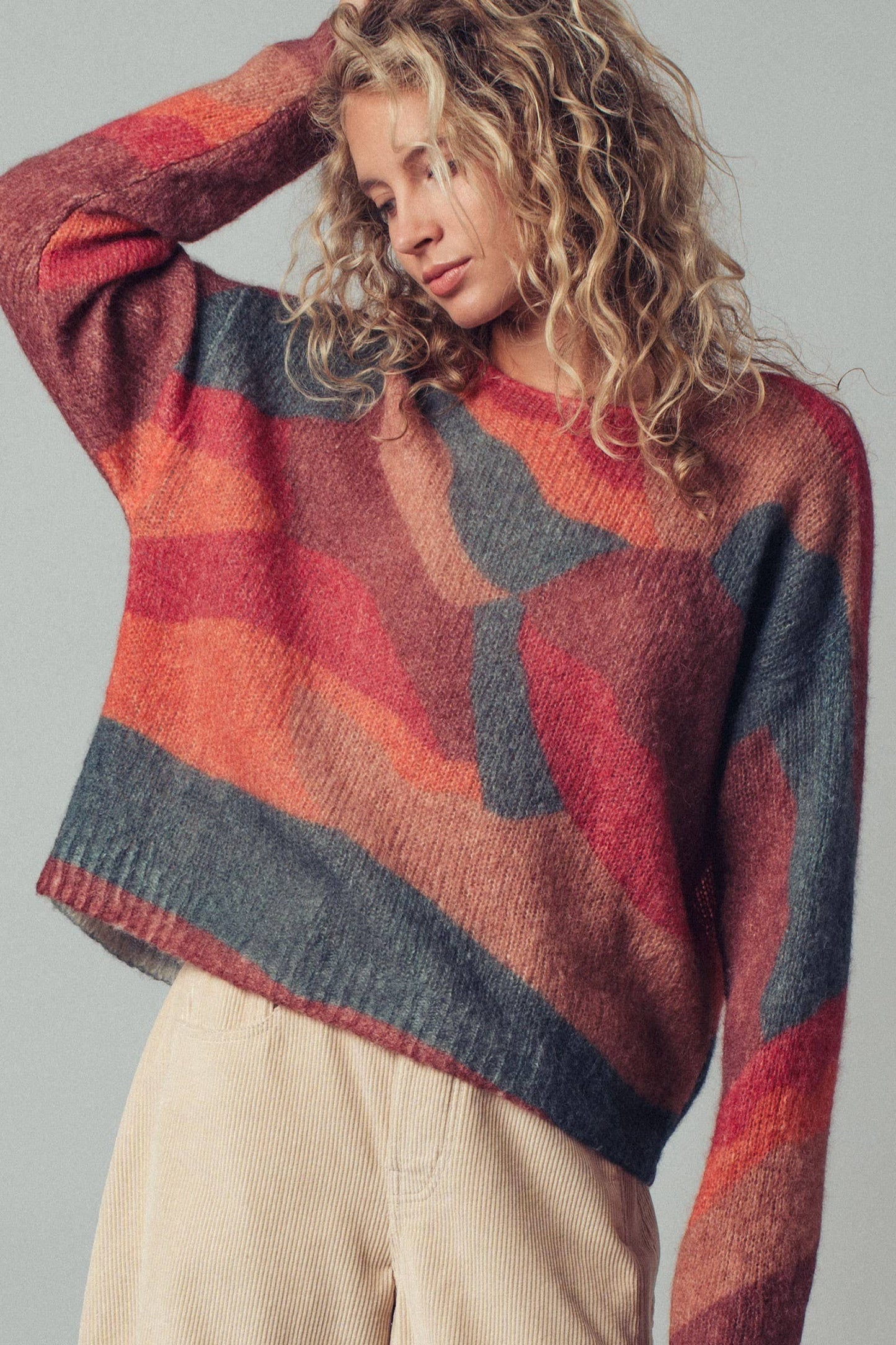 Abstract Knit Sweater